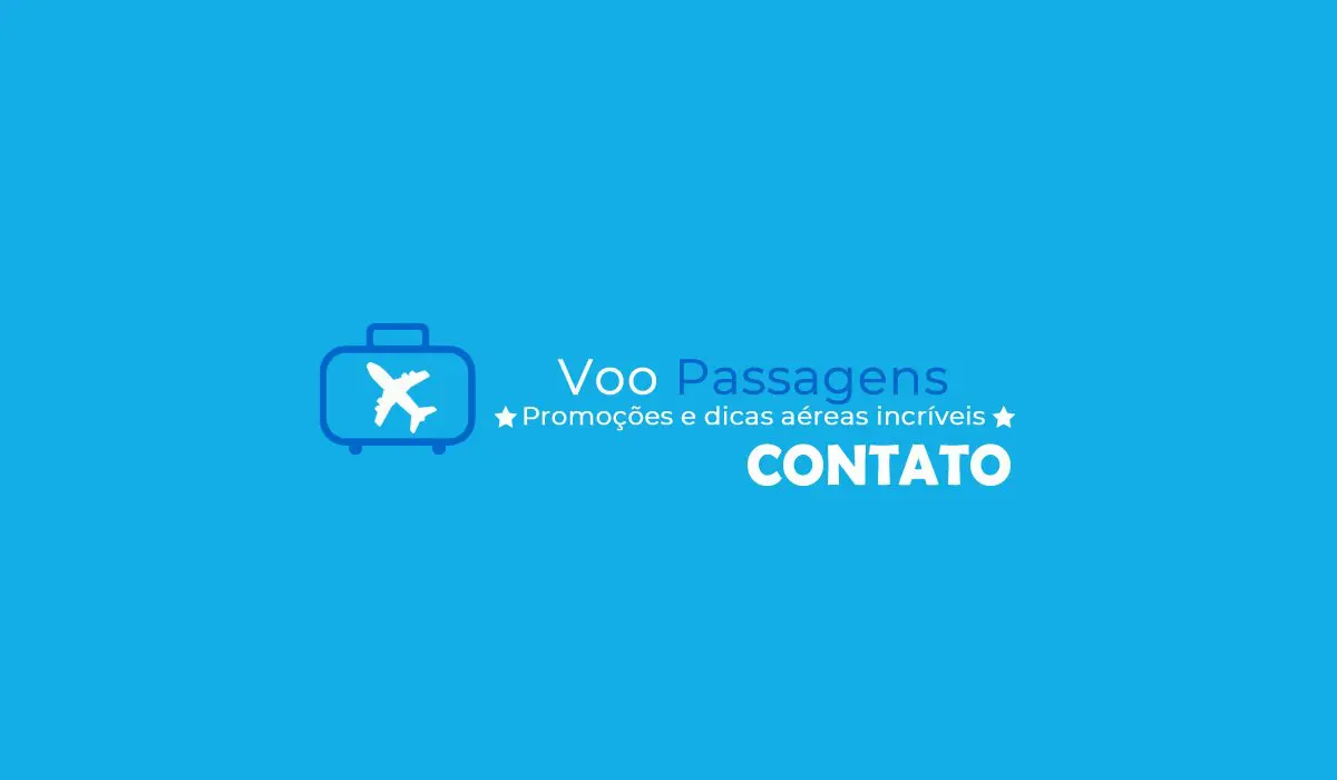 página de contato do site voo passagens aéreas