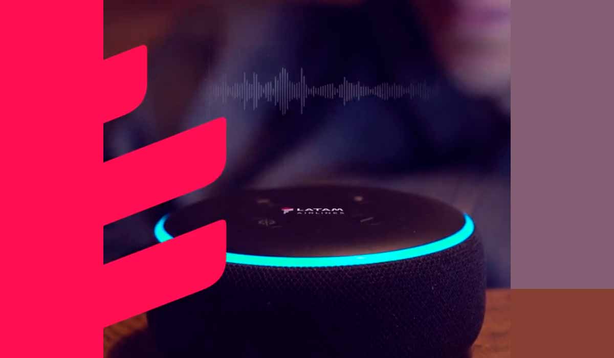 Promoção Latam echo dot Rock in Rio 2022.