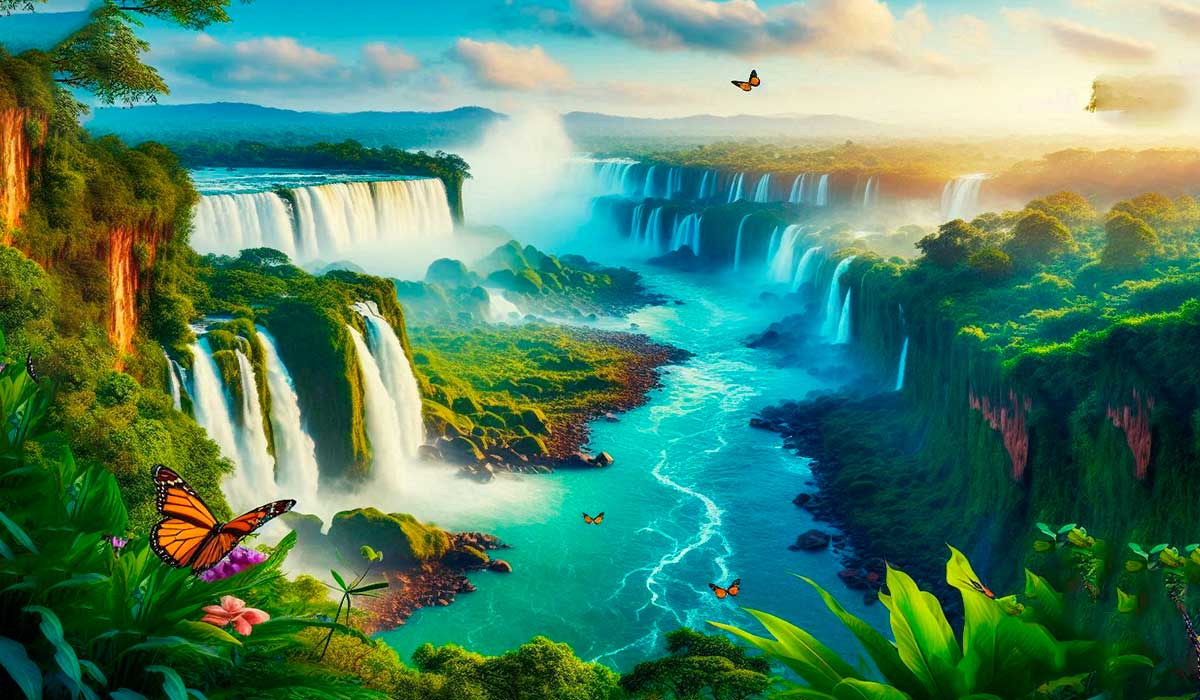 Passagens promocionais para Foz do Iguaçu no réveillon 2025.