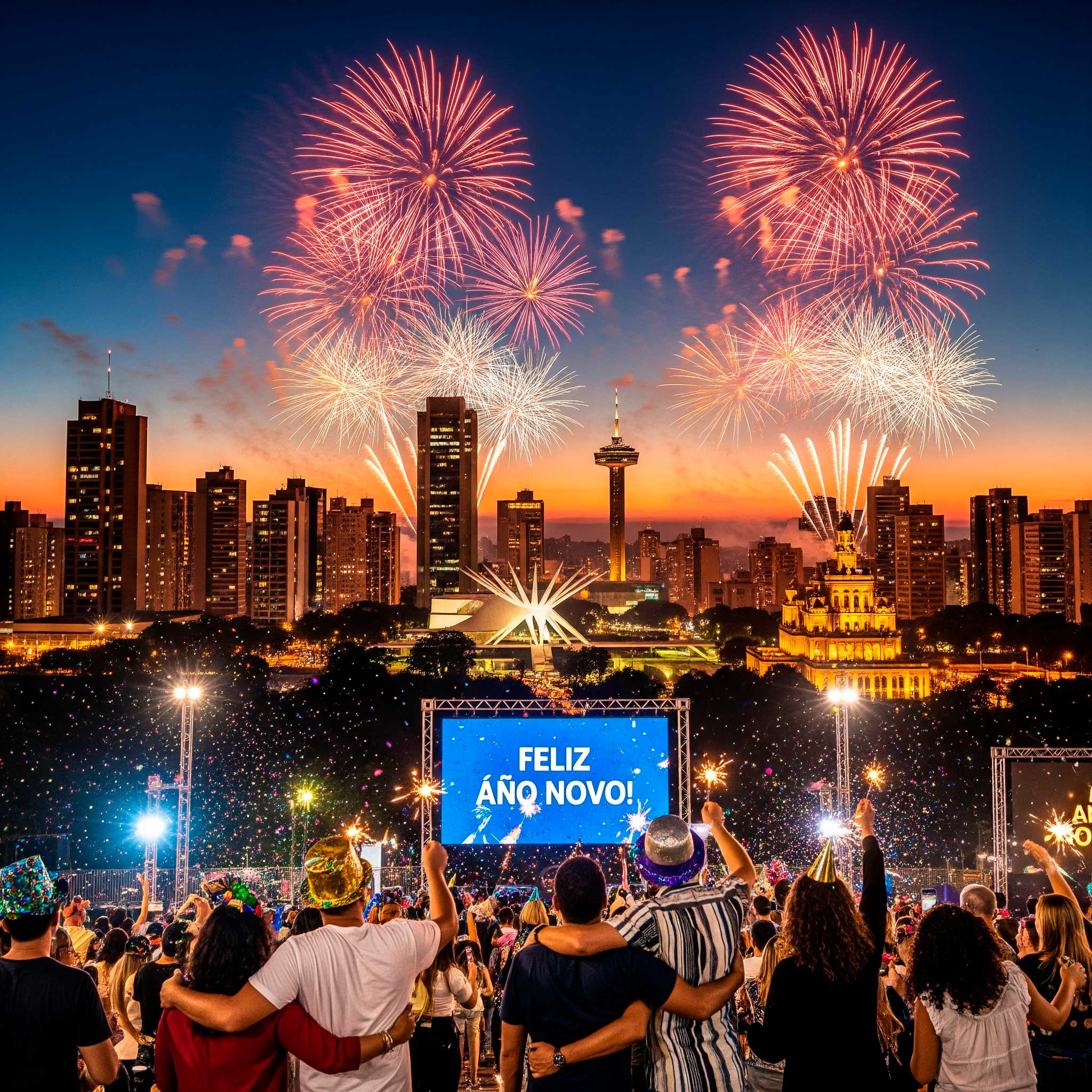 Reveillon 2026 - Passagens promocionais para Curitiba. Ofertas de voos para Curitiba no Ano Novo 2026.