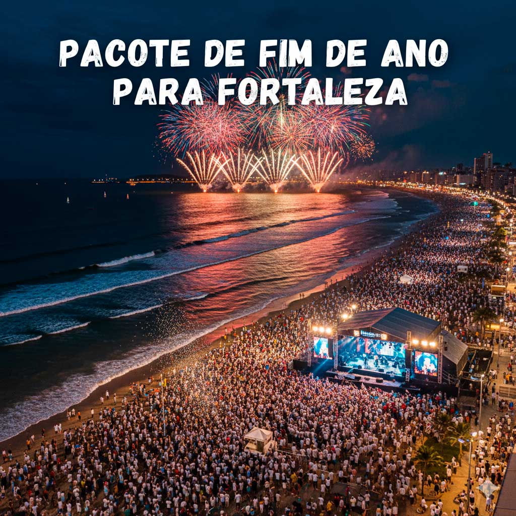 Pacote de fim de ano 2025/2026 para Fortaleza. Viagens em promoção.