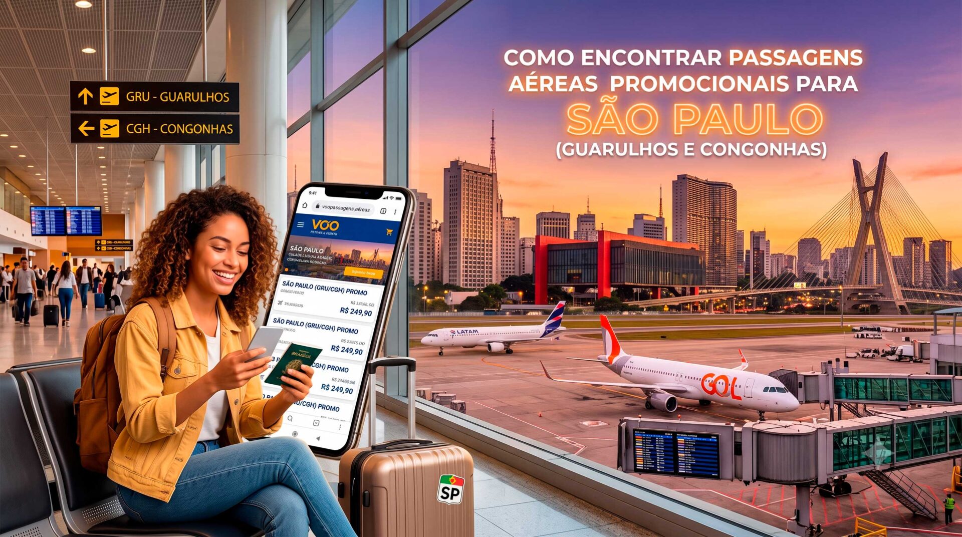 Como Encontrar Passagens Aéreas Promocionais para São Paulo (Guarulhos e Congonhas).